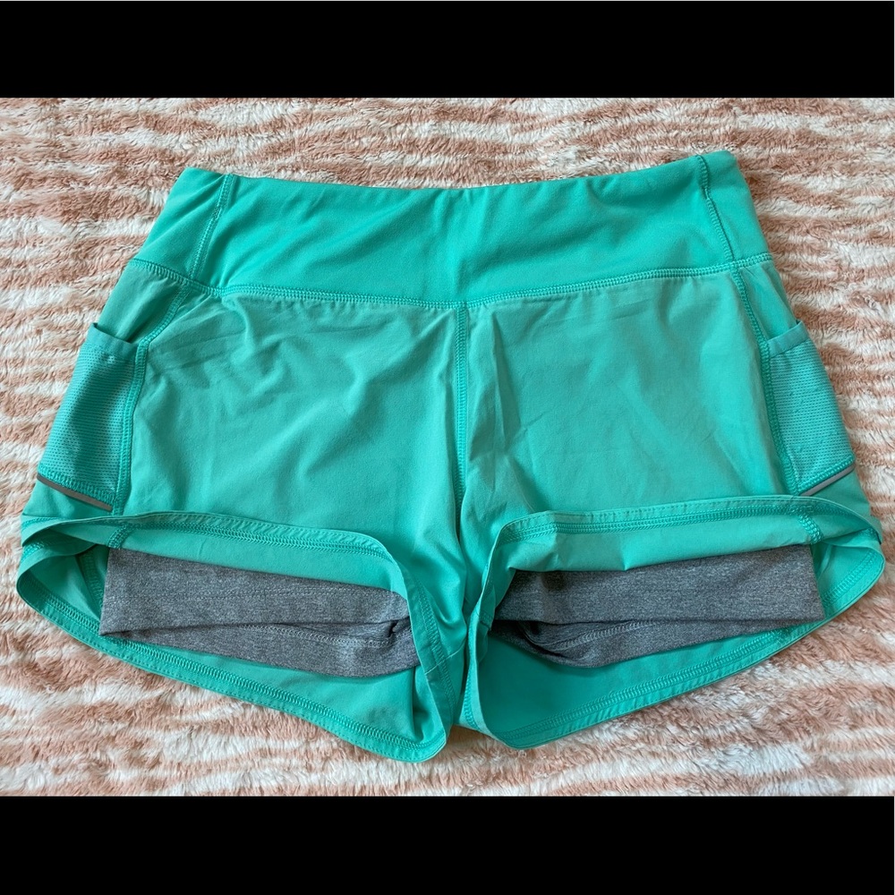 💛 Athleta Running Shorts, Bright Teal 💛